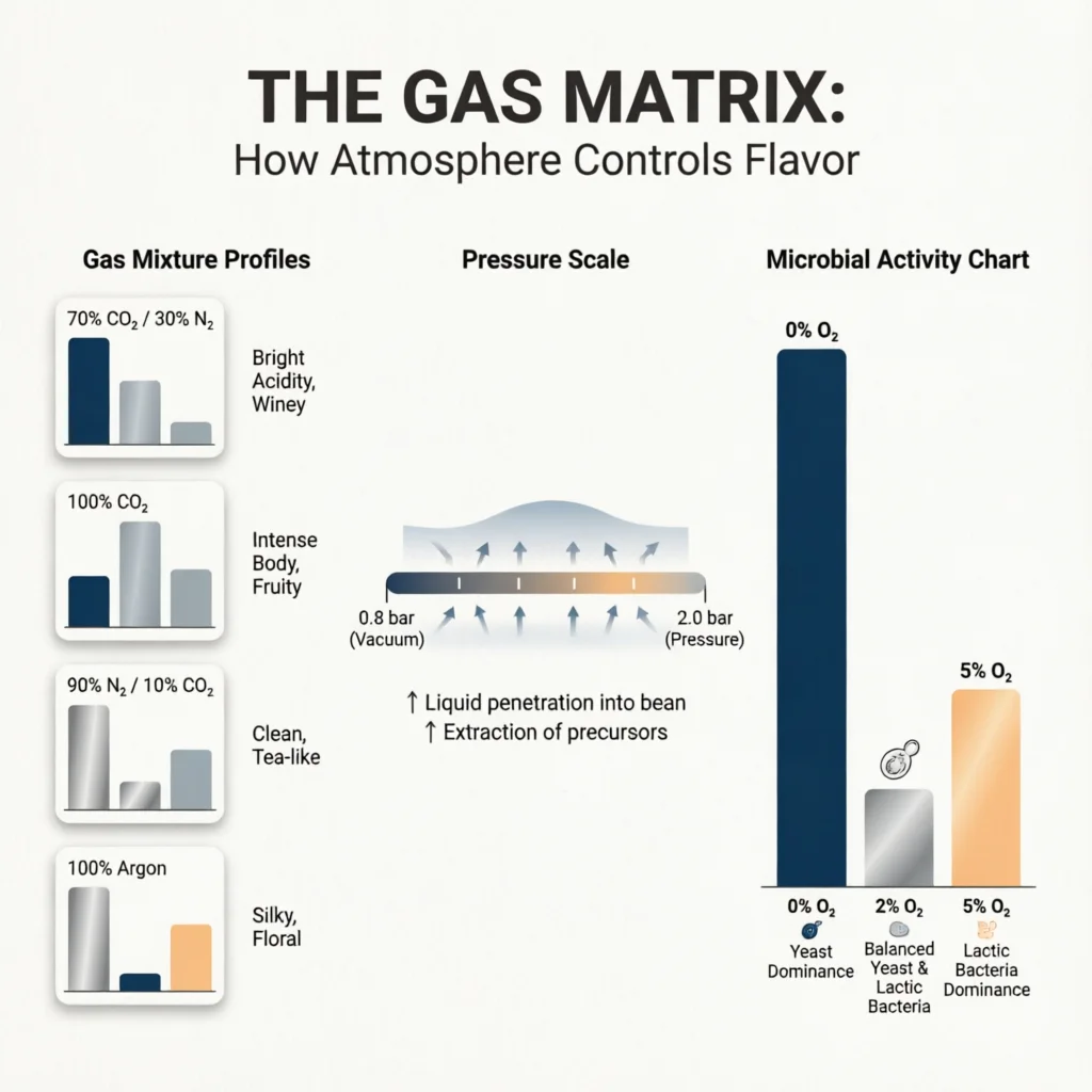 Controlled Atmosphere Fermentation: Beyond Anaerobic Sealing Technical Infographic VIHI Design