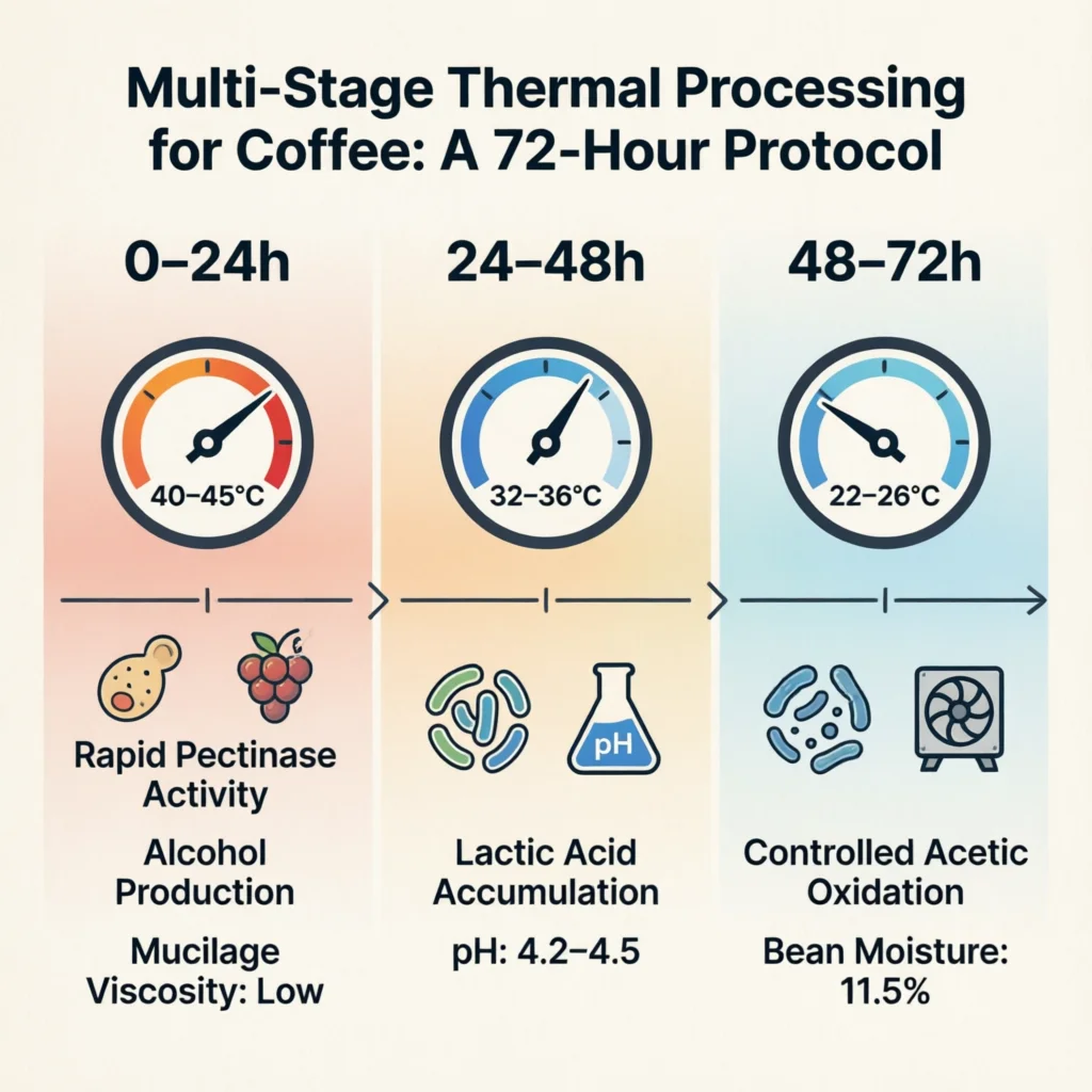 Thermal Shock and Multi-Stage Thermal Processing Technical Infographic VIHI Design