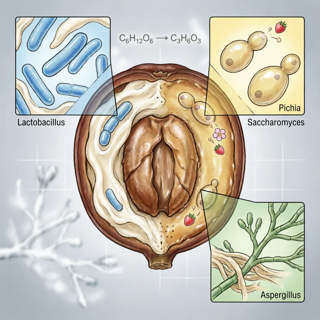 The Role of Specific Microbes in Coffee Fermentation: Bacteria vs. Yeast vs. Fungi
