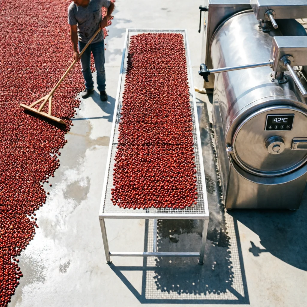 Coffee Drying Methods: Patios, Raised Beds, and Mechanical Dryers Compared - The Definitive Guide to Flavor Preservation