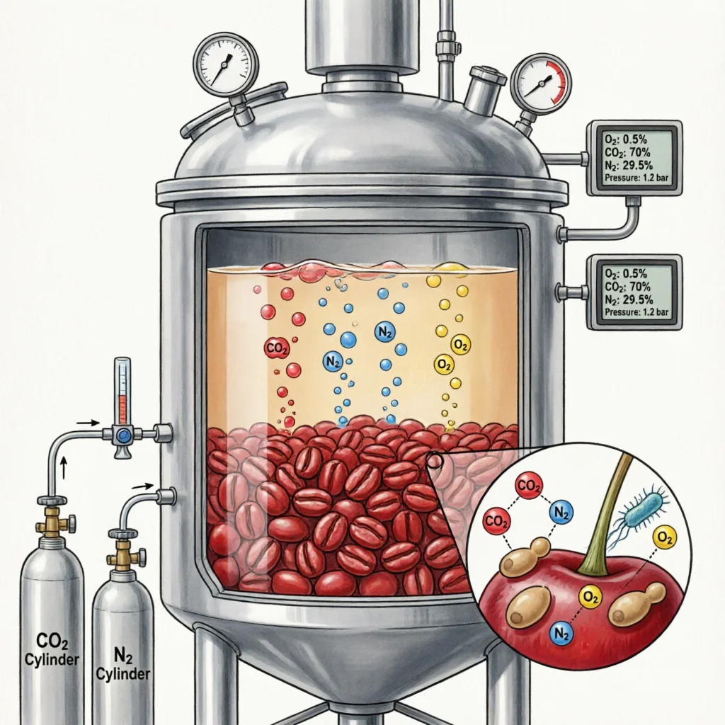 Controlled Atmosphere Fermentation: Beyond Anaerobic Sealing - A Technical Guide to Gas Mixtures, Pressure, and Precision Processing
