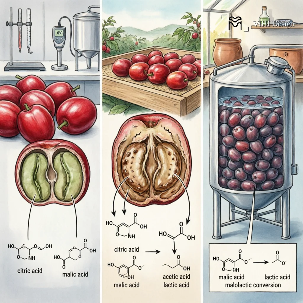 The Impact of Processing on Organic Acids: Citric, Malic, and Acetic Acid Profiles