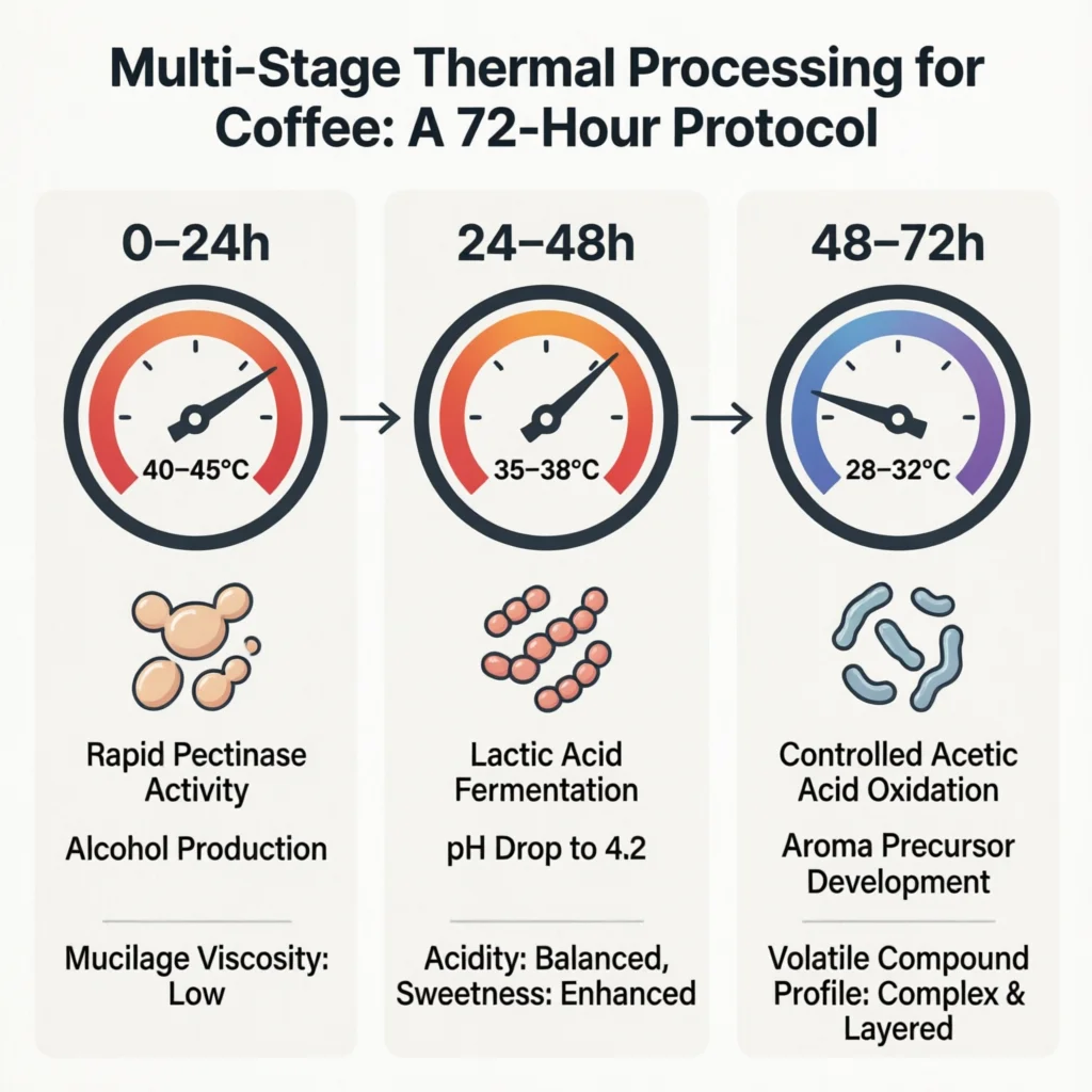Thermal Shock and Multi-Stage Thermal Processing Technical Infographic VIHI Design