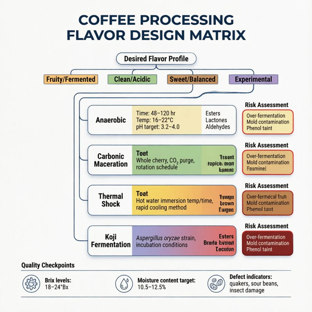 The Complete Guide to Advanced Coffee Post-Harvest Processing Technical Infographic VIHI Design
