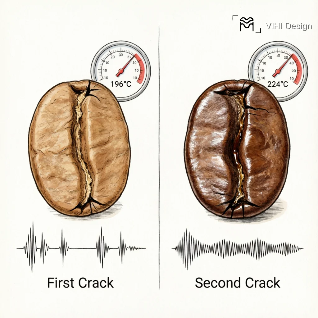 First Crack vs Second Crack: Understanding Roast Milestones
